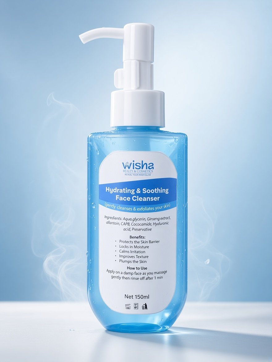 Hydrating soothing face cleanser