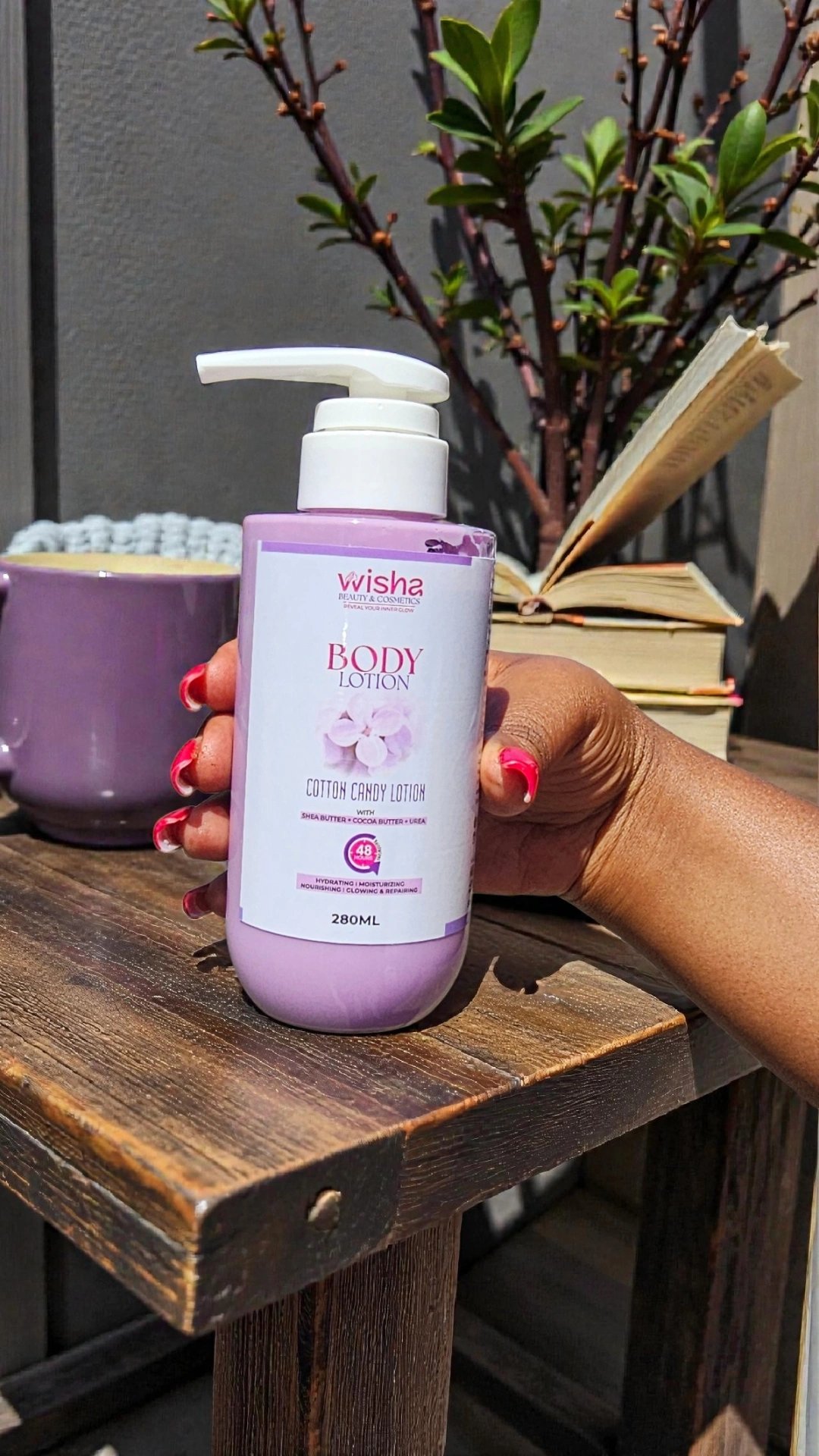 Cotton candy body lotion with urea 280ml - Image 2